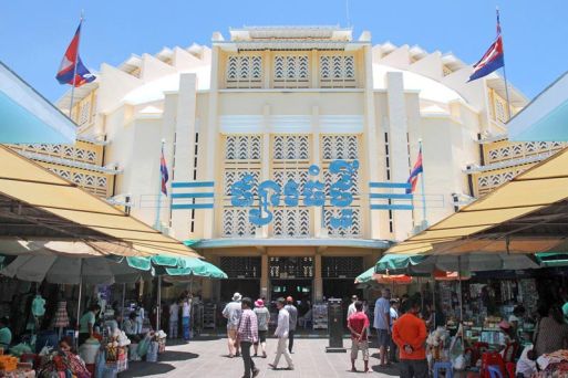 Shopping areas in Cambodia 